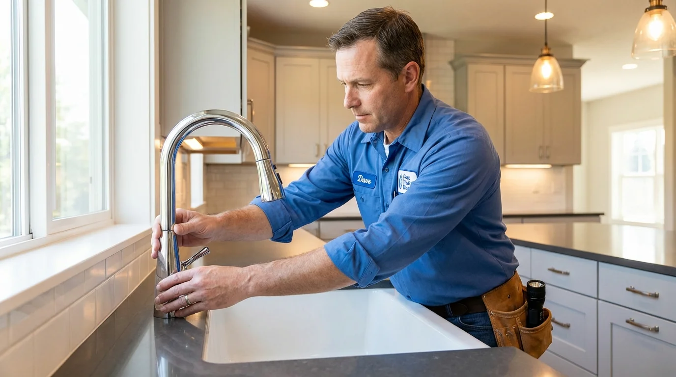 Kitchen faucet installation by Johns Plumbing LLC in Ohkay Owingeh