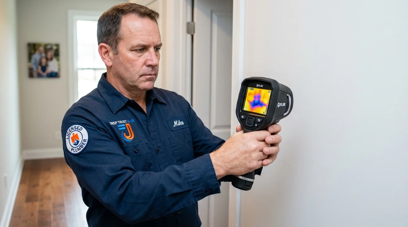 Thermal imaging leak detection by Johns Plumbing LLC in Ohkay Owingeh